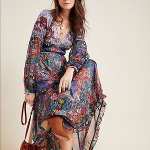 Anthropologie Maeve Annabella maxi boho floral dress NWOT